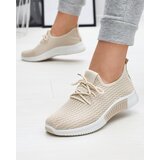 Resti Beige women's fabric sports shoes Vobbu- Footwear | Shoptok.si
