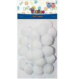 Luna Bijeli pompon set 15mm 60kom | shoptok.hr