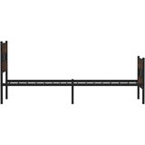 vidaXL Okvir kreveta bez madraca s uzglavljem i podnožjem 80x200 cm | shoptok.hr