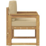  2 Komad Set vanjskih sofa Poliester Bijela i Bež | Shoptok.si