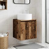  Umivaonik s policom za zid Staro drvo 49,5 x 44,5 x 65,5 cm | shoptok.hr