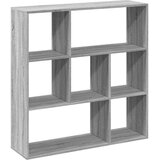 vidaXL Pregrada s knjižno omaro siva sonoma 102x29x103,5 cm inž. les | Shoptok.si