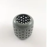 Keramički svećnjak ZVEZDICA 10 cm, Sivi