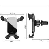 Yesido Držalo za avto (C100) - Gravitacijsko - kot vrtenja 360° - za zračno rešetko - črno | Shoptok.si