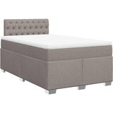  Krevet s oprugama i madracem smeđesivi 120 x 190 cm od tkanine | shoptok.hr