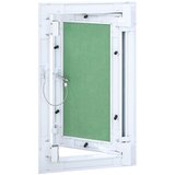 vidaXL Dostopna plošča Zelena, Srebrna Aluminij, Mavec 450 x 250 x 12.5 mm | Shoptok.si