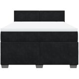  Krevet s oprugama i madracem crni 140 x 190 cm baršunasti | shoptok.hr