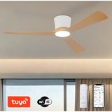  ZEVENTI - LED plafonski ventilator AUREX LED/24W/230V Wi-Fi Tuya bela/hrast + daljinski upravljač | Eponuda.com