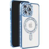 AVIZAR Diamantno ohišje za iPhone 13 Pro MagSafe Obris Strass, Modra, (5000014464) | Shoptok.si