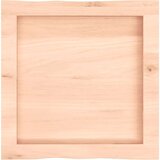 Stolna ploča 40x40x4 cm netretirana hrastovina sa živim rubom | shoptok.hr