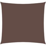 vidaXL Senčno jadro oksford blago kvadratno 4x4 m rjavo, (20965185) | Shoptok.si