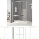 The Living Store Pregrada za tuš srebrna 140x195 cm prozorno ESG steklo - Tuš Stena, (21745266) Cene