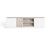 Marckeric Bijelo/natur TV stol u dekoru hrasta 180x48 cm Udine - | shoptok.hr
