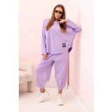 Kesi Włoski Set of new punto sweatshirt pants light purple | shoptok.hr