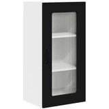 vidaXL Stenska kuhinjska omarica s polico 2 pcs Črna 40 x 31 x 80 cm | Shoptok.si