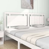  Uzglavlje za krevet bijelo 205 5x4x100 cm od masivne borovine | shoptok.hr