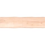 vidaXL Mizna plošča 200x50x4cm neobdelana trdna hrastovina naraven rob Cene