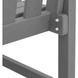 vidaXL vrtna klupa svjetlosiva 120 cm HDPE | shoptok.hr