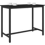  Stol Crni hrast 100 x 50 x 76 5 cm Inženjerska drva i čelik | shoptok.hr