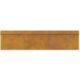 vidaXL Ograja za polže 4 pcs Rjav 100 x 3,5 x 25 cm | Shoptok.si