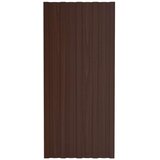 Krovni panel 12 pcs Smeđa 100 x 45 cm Pocinčani čelik - Smeđa 100 x 45 cm 12 | shoptok.hr