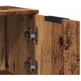  Komoda 2 kom staro drvo 30x30x70 cm konstruirano drvo Smeđa | Shoptok.si