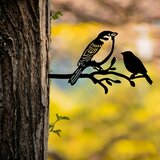 WALLXPERT Bird On The Branch 02 - Black Black Decorative Garden Object | ePonuda.com