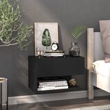  Zidni noćni ormarić crni | shoptok.hr