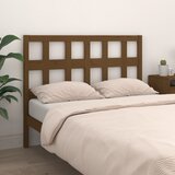  Uzglavlje za krevet boja meda 125,5x4x100 cm masivna borovina | shoptok.hr