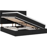 Krevet s madracem i skladištem Crna 180 x 200 cm tkanina | Eponuda.com