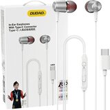 Dudao X1PROT žične in-ear slušalke usb-c 1.2M bele za telefon, (21832959) Cene