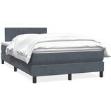 Box Spring krevet s madracem tamno sivi 120x220 cm baršun | shoptok.hr