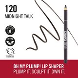 Rimmel London Oh My Plump! črtalo za ustnice odtenek 120 Midnight alk 1.2 g | Shoptok.si