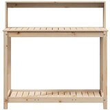  Miza za sajenje s policami 108x50x109,5 cm borovina | Shoptok.si