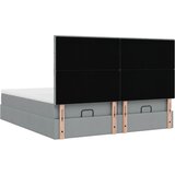  Okvir kreveta s madracima svijetlosivi 180x200cm tkanine | shoptok.hr