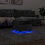  Stolić za kavu s LED svjetlima siva boja betona 50 x 49 x 40 cm | shoptok.hr