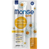 Monge gift kitten trout - soft sticks poslastica za mačiće sa pastrmkom i kamilicom (15g) | Eponuda.com