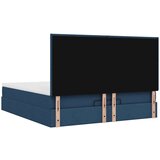 vidaXL Otomanski krevet s madracem i LED plavi 180x200cm od tkanine | shoptok.hr