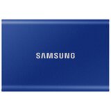 Samsung SSD T7 External 2TB, USB 3.2, 1050/1000 MB/s, included USB Type C-to-C and Type C-to-A cables, 3 yrs, indigo blue, EAN: 8806090312403 | shoptok.hr