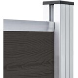 PANEL za ogradu WPC 175 x 146 cm crni | shoptok.hr