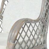 SOFA s jastukom siva od prirodnog ratana i platna | shoptok.hr