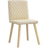  Jedilni stoli 4 kosi krem blago, (21828375) | Shoptok.si