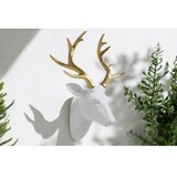 Aberto Design dekorativna figura CY0434, 36x18x40 cm, belo-zlatna boja | ePonuda.com