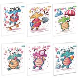 GATARIĆ Sveska A5 ""Funny Tortoise"" meki povez, Karo, 52l Cijene