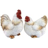 Signes Grimalt Kipci in figurice Petelin- Kokoš Set 2 U Bela | Shoptok.si