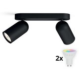 Philips LED RGBW prigušiva spot svetiljka PONGEE 2xGU10/4,8W/230V, crna +DO | Eponuda.com