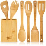 Klarstein Set kuhača s kutijom, set od 6 dijelova, izdržljiv, lagan, bambus | shoptok.hr