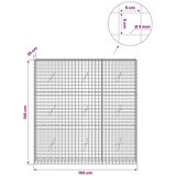  Gabion s žicom debljine 5 mm i mrežom 5x5 cm 150x20x150 cm - 20 cm 150 cm 150 cm | shoptok.hr