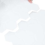  Heksagonska pločica 20 pcs Bijela 30 x 30 cm Poliuretan i PET | shoptok.hr