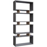 Hanah home Polica 72,5x161x25cm Antracit-Hrast | Eponuda.ba